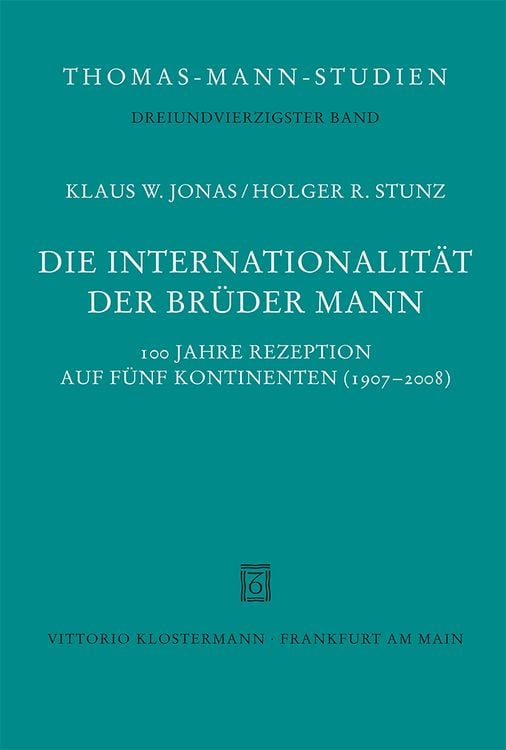 Produktbild: Die Internationalität der Brüder Mann
