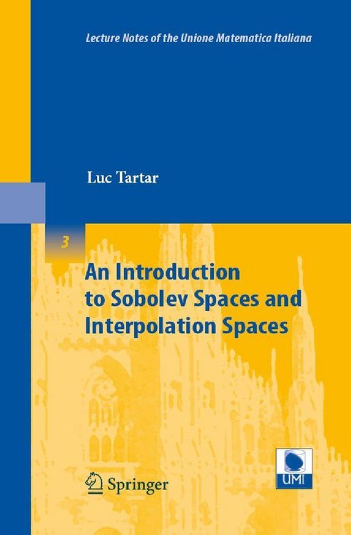 Produktbild: An Introduction to Sobolev Spaces and Interpolation Spaces