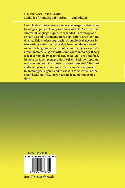 Produktbild: Methods of Homological Algebra