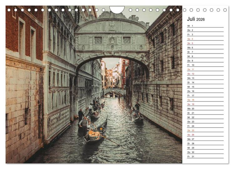 Produktbild: Traumstadt Venedig (Wandkalender 2026 DIN A4 quer), CALVENDO Monatskalender