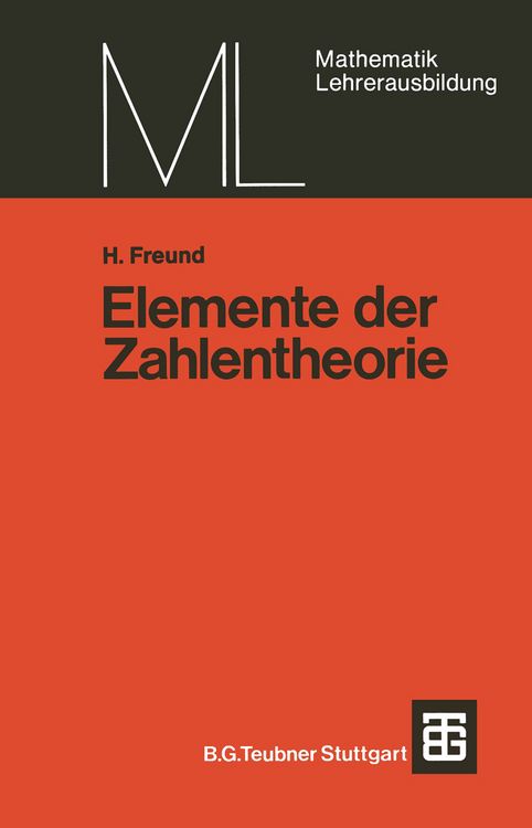 Produktbild: Elemente der Zahlentheorie