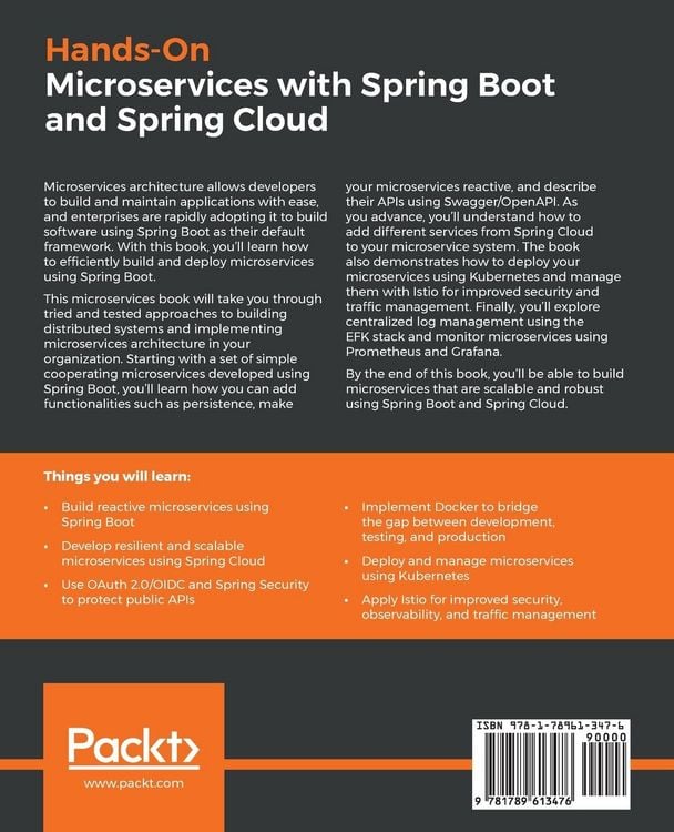 Produktbild: Hands-On Microservices with Spring Boot and Spring Cloud