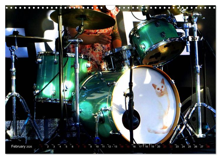 Produktbild: Drums On Stage - Let's Rock (Wall Calendar 2026 DIN A3 landscape), CALVENDO 12 Month Wall Calendar