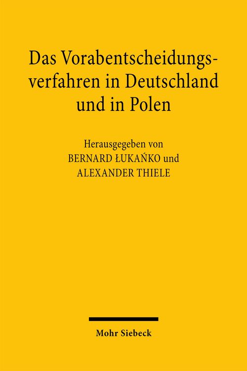 Produktbild: Das Vorabentscheidungsverfahren in Deutschland und in Polen