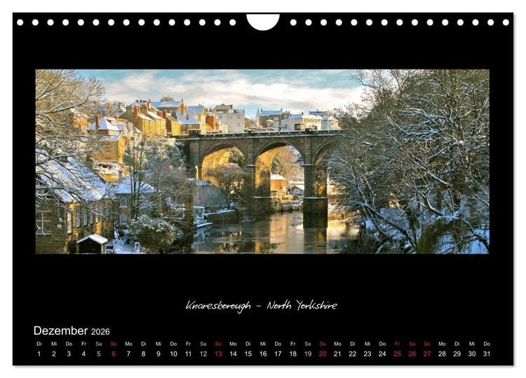 Produktbild: Amazing England - England's sch&ouml;nste Seiten (Wandkalender 2026 DIN A4 quer), CALVENDO Monatskalender