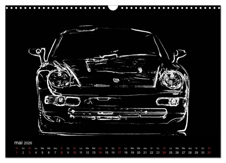 Produktbild: 911 Lignes (Calendrier mural 2026 DIN A3 vertical), CALVENDO calendrier mensuel