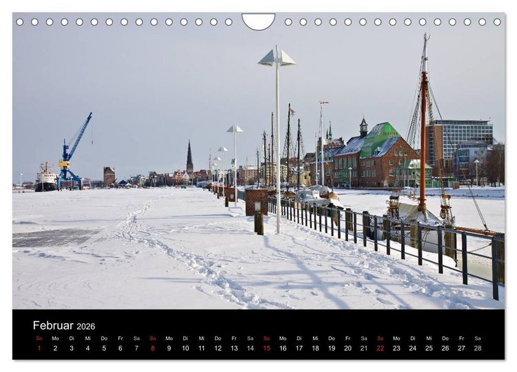 Produktbild: Rostock (Wandkalender 2026 DIN A4 quer), CALVENDO Monatskalender