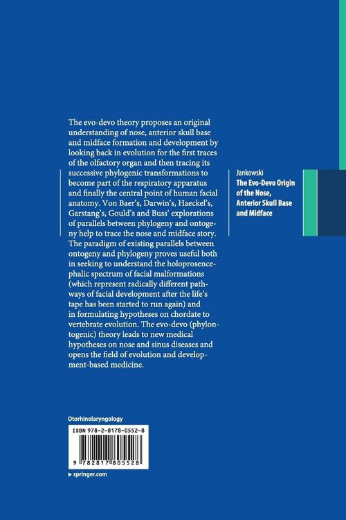 Produktbild: The Evo-Devo Origin of the Nose, Anterior Skull Base and Midface