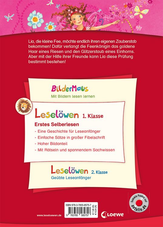Produktbild: Lesel&ouml;wen 1. Klasse - Die kleine Fee und die Zauberpr&uuml;fung