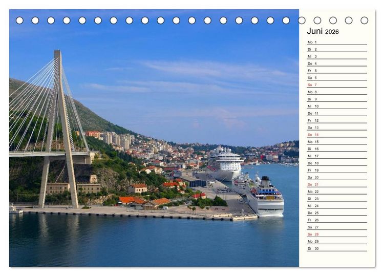 Produktbild: Dubrovnik - Perle der Adria (Tischkalender 2026 DIN A5 quer), CALVENDO Monatskalender