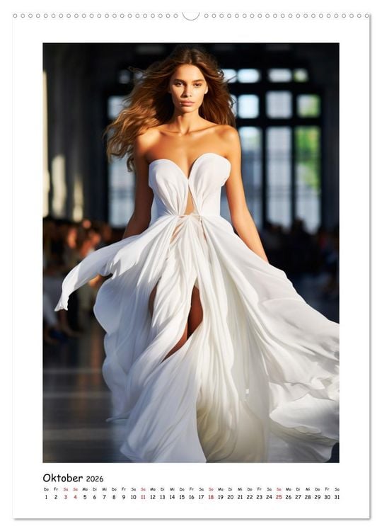 Produktbild: Fashion Show. Zeitlose Haute Coutour (Wandkalender 2026 DIN A2 hoch), CALVENDO Monatskalender