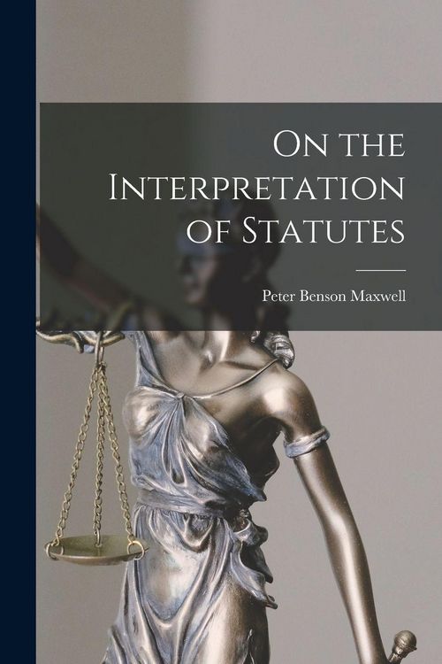 Produktbild: On the Interpretation of Statutes
