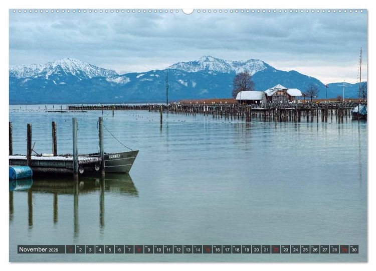 Produktbild: Stille Tage am Chiemsee (Wandkalender 2026 DIN A2 quer), CALVENDO Monatskalender