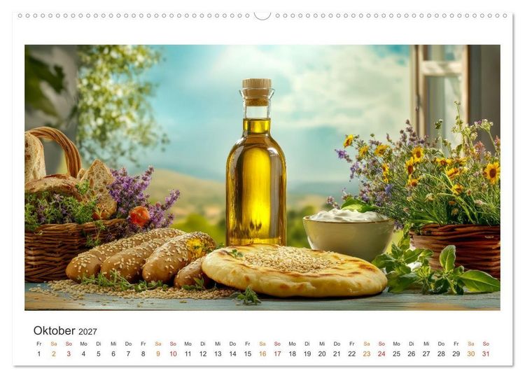Produktbild: K&uuml;chenkalender - &Ouml;L-Welten (hochwertiger Premium Wandkalender 2027 DIN A2 quer), Kunstdruck in Hochglanz