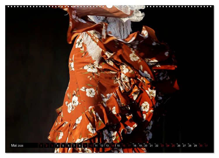 Produktbild: Flamenco. Spanischer Tanz (hochwertiger Premium Wandkalender 2026 DIN A2 quer), Kunstdruck in Hochglanz