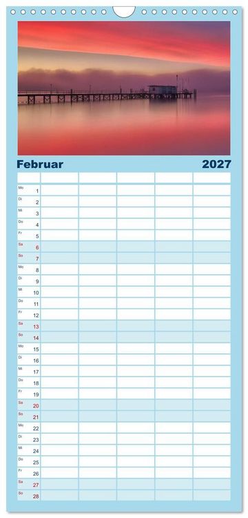 Produktbild: Familienplaner 2027 - Bodensee Weitblicke mit 5 Spalten (Wandkalender, 21 x 45 cm) CALVENDO