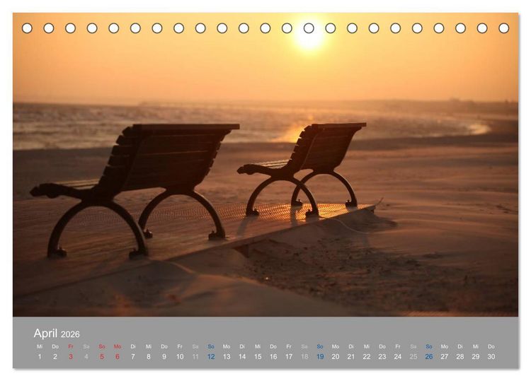 Produktbild: PLANET USEDOM Sonnenaufg&auml;nge (Tischkalender 2026 DIN A5 quer), CALVENDO Monatskalender