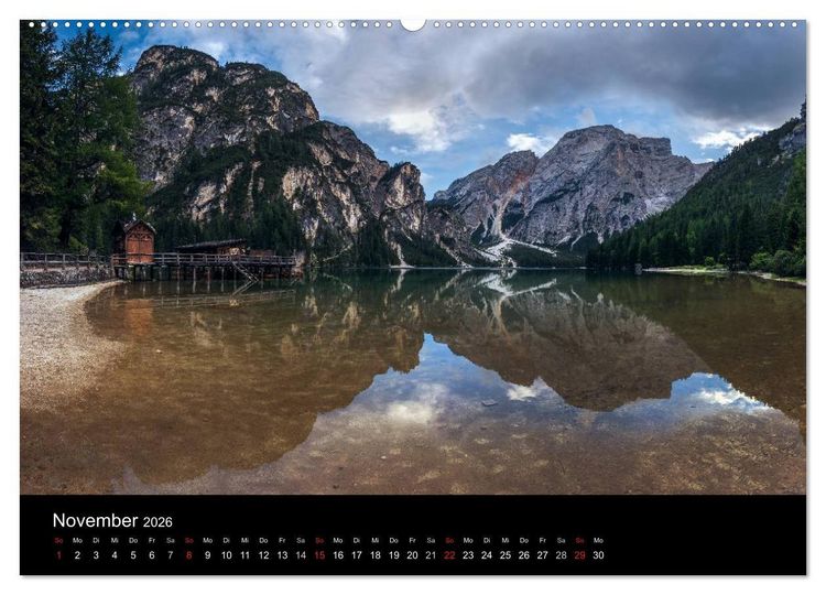 Produktbild: Von Venetien nach S&uuml;dtirol (Wandkalender 2026 DIN A2 quer), CALVENDO Monatskalender