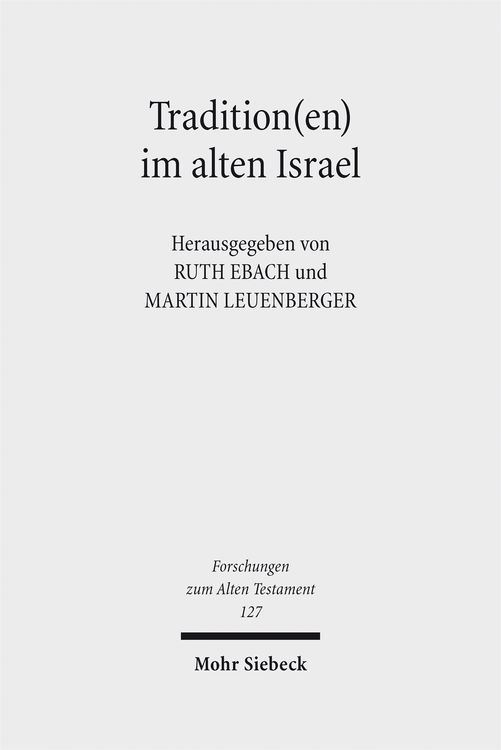 Produktbild: Tradition(en) im alten Israel