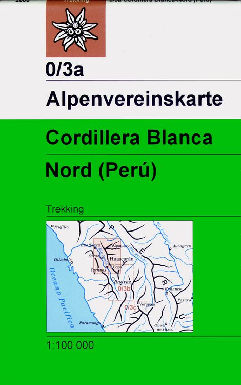 Produktbild: DAV Alpenvereinskarte 0/3A Cordillera Blanca Nordteil 1 : 100 000