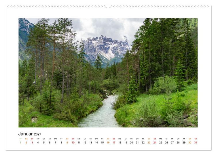 Produktbild: S&uuml;dtirol - Traumhafte Berge und Seen im Norden Italiens (Wandkalender 2027 DIN A2 quer), CALVENDO Monatskalender