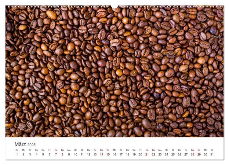Produktbild: Genussmomente Kaffee (Wandkalender 2026 DIN A2 quer), CALVENDO Monatskalender