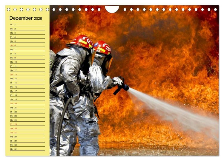 Produktbild: Die Feuerwehr. U.S. Firefighter im Einsatz (Wandkalender 2026 DIN A4 quer), CALVENDO Monatskalender