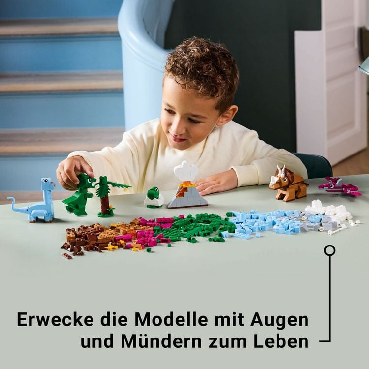 Produktbild: LEGO Classic Kreative Dinosaurier, Bauset mit Tierfiguren 11041