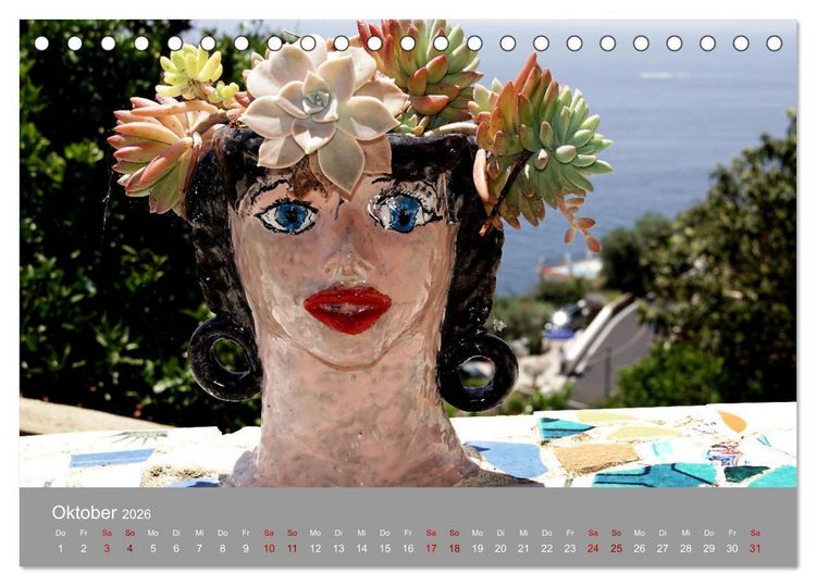 Produktbild: Traumlandschaft am Mittelmeer: Die Amalfik&uuml;ste (Tischkalender 2026 DIN A5 quer), CALVENDO Monatskalender