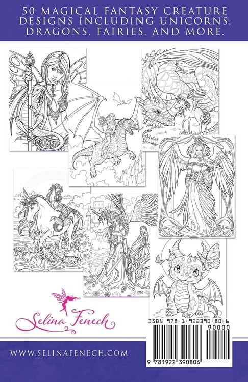 Produktbild: Magical Creatures Minis - Pocket Sized Fantasy Art Coloring Book