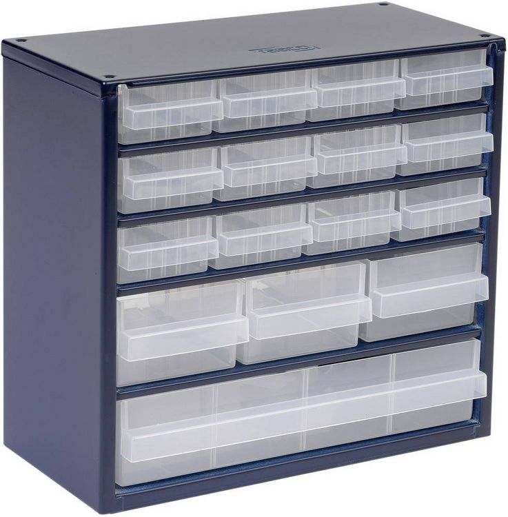 Produktbild: raaco 616-123 Kleinteilemagazin (B x H x T) 306 x 283 x 150 mm Anzahl F&auml;cher: 16 Inhalt 1 St.