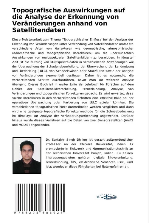 Produktbild: Topografische Auswirkungen auf die Analyse der Erkennung von Ver&auml;nderungen anhand von Satellitendaten