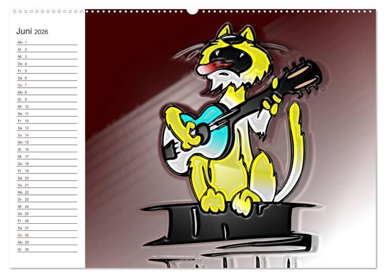 Produktbild: Alles f&uuml;r die Katz! Lustiger Katzen-Planer (hochwertiger Premium Wandkalender 2026 DIN A2 quer), Kunstdruck in Hochglanz