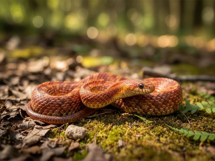Produktbild: CALVENDO Puzzle Schlange auf dem Waldboden | 1000 Teile Lege-Gr&ouml;&szlig;e 64x48cm Foto-Puzzle f&uuml;r gl&uuml;ckliche Stunden