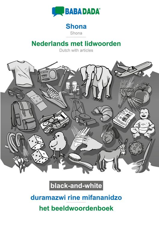 Produktbild: Shona - Nederlands met lidwoorden, duramazwi rine mifananidzo, BW