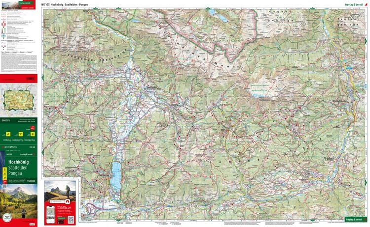 Produktbild: freytag & berndt Wanderkarte WK 103 Hochk&ouml;nig, Saalfelden - Pongau 1:50.000