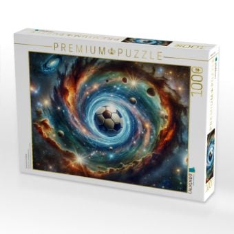 Produktbild: CALVENDO Puzzle Kosmischer Fu&szlig;ball | 1000 Teile Lege-Gr&ouml;&szlig;e 64x48cm Foto-Puzzle f&uuml;r gl&uuml;ckliche Stunden
