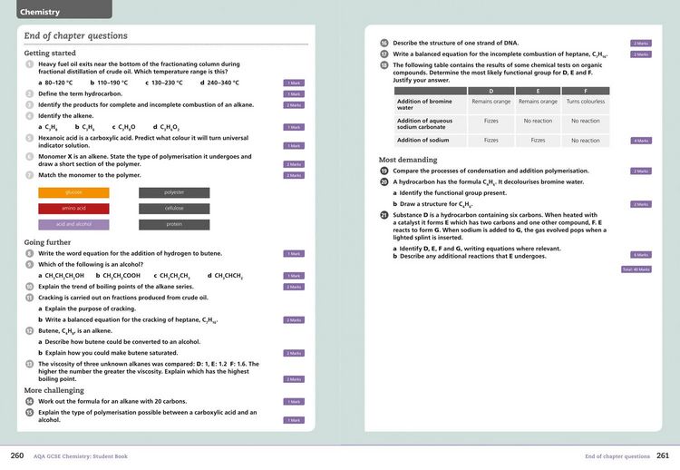 Produktbild: AQA GCSE Chemistry 9-1 Student Book