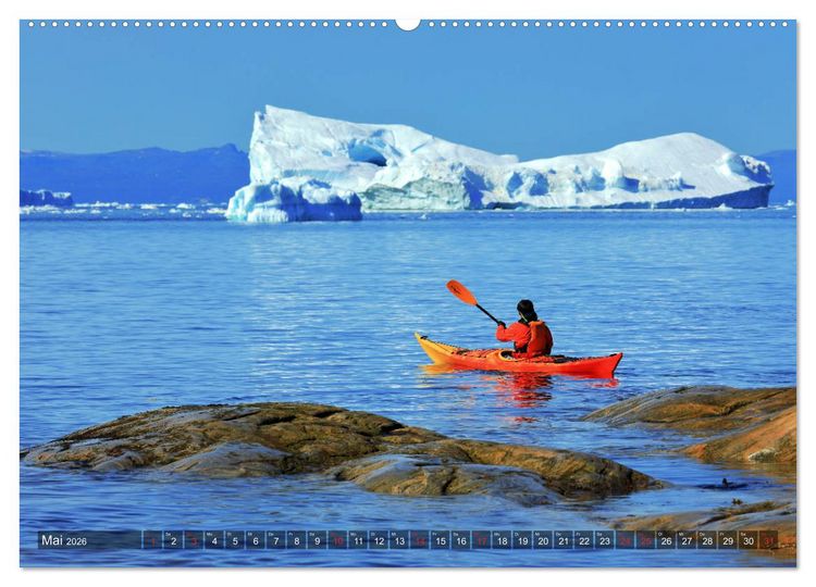 Produktbild: Gr&ouml;nland - Ilulissat und die Diskobucht (Wandkalender 2026 DIN A2 quer), CALVENDO Monatskalender