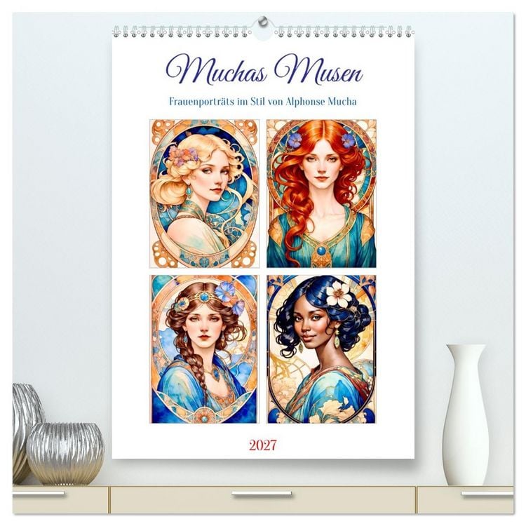 Produktbild: Muchas Musen (hochwertiger Premium Wandkalender 2027 DIN A2 hoch), Kunstdruck in Hochglanz