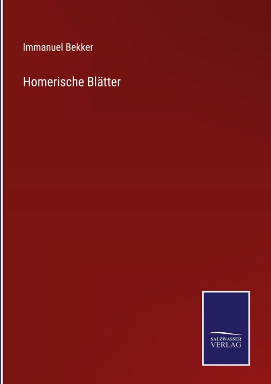 Produktbild: Homerische Bl&auml;tter