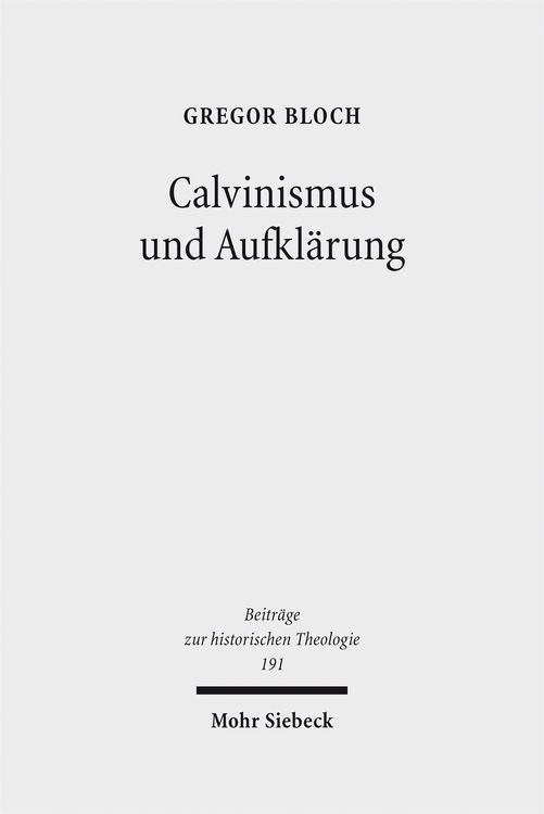 Produktbild: Calvinismus und Aufkl&auml;rung