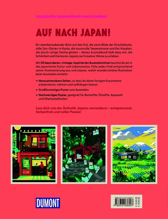 Produktbild: Japan - Das gro&szlig;e Ausmalbuch nach Zahlen