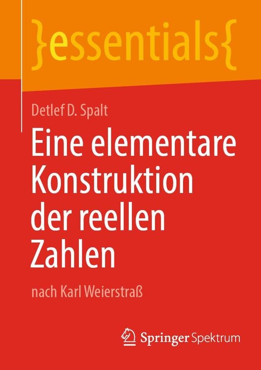 Produktbild: Eine elementare Konstruktion der reellen Zahlen