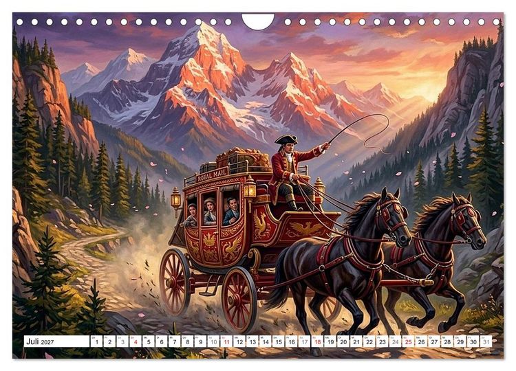Produktbild: N&auml;chster Halt: Vergangenheit (Wandkalender 2027 DIN A4 quer), CALVENDO Monatskalender