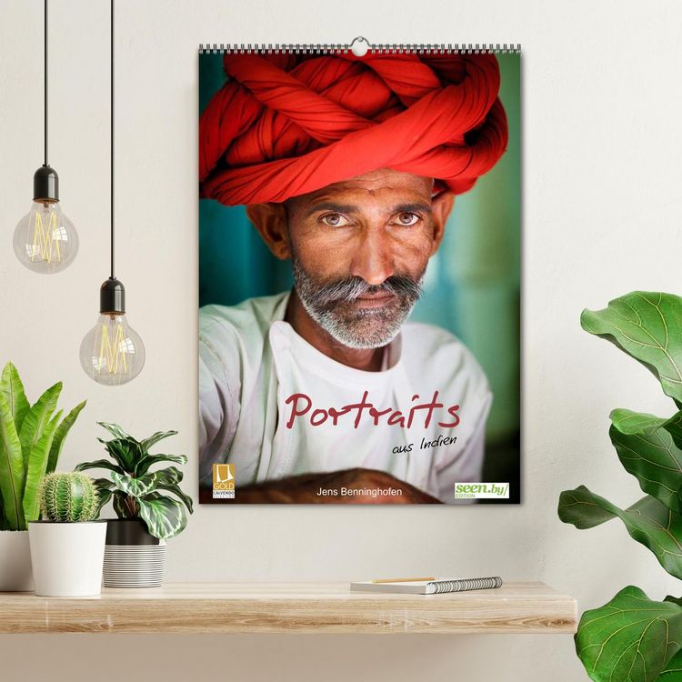 Produktbild: Portraits aus Indien (Wandkalender 2026 DIN A2 hoch), CALVENDO Monatskalender