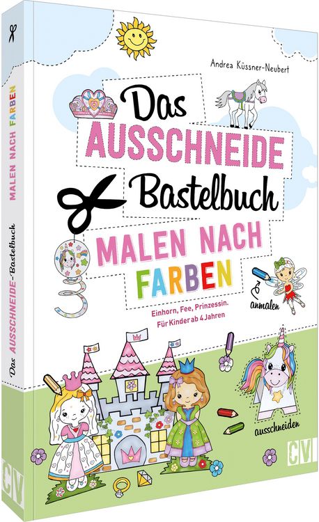 Produktbild: Das Ausschneide-Bastelbuch Malen nach Farben