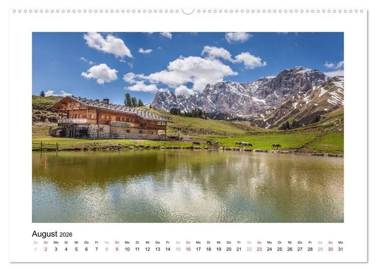 Produktbild: Sehnsucht nach S&uuml;dtirol (hochwertiger Premium Wandkalender 2026 DIN A2 quer), Kunstdruck in Hochglanz