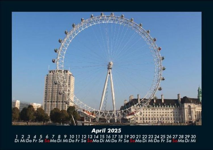 Produktbild: London 2025 Fotokalender DIN A5