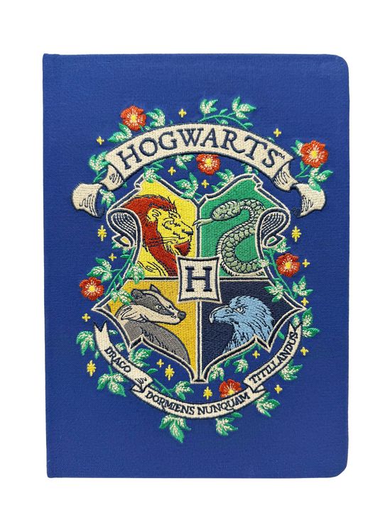 Produktbild: Harry Potter: Hogwarts Crest Embroidered Journal